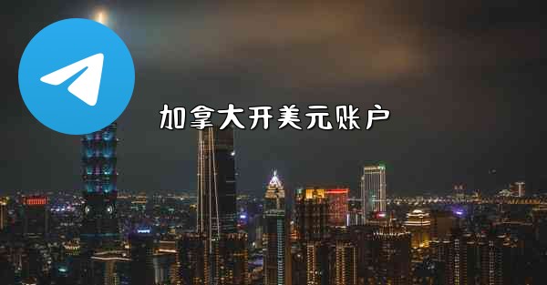 加拿大开美元账户