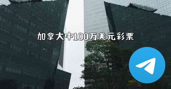 加拿大中100万美元彩票