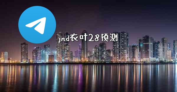 jnd衣叶28预测