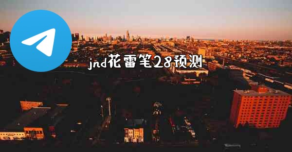 jnd花雷笔28预测