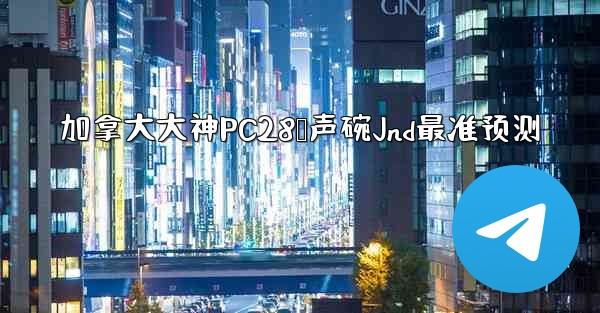 加拿大大神PC28鸭声碗Jnd最准预测