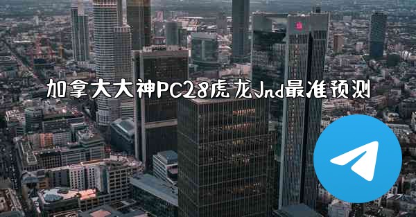 加拿大大神PC28虎龙Jnd最准预测