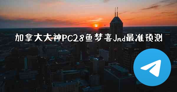 加拿大大神PC28鱼梦喜Jnd最准预测