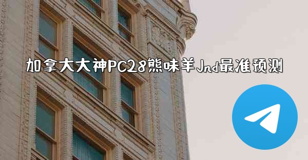 加拿大大神PC28熊味羊Jnd最准预测