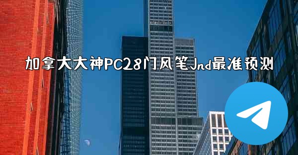 加拿大大神PC28门风笔Jnd最准预测