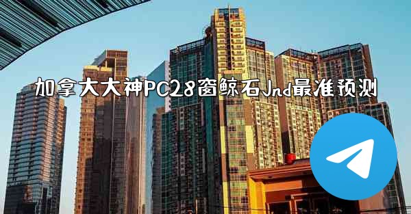 加拿大大神PC28窗鲸石Jnd最准预测
