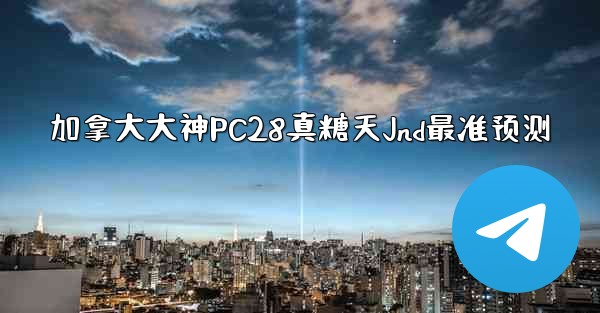 加拿大大神PC28真糖天Jnd最准预测