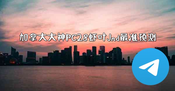 加拿大大神PC28虾叶Jnd最准预测
