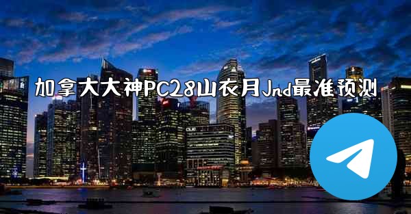 加拿大大神PC28山衣月Jnd最准预测