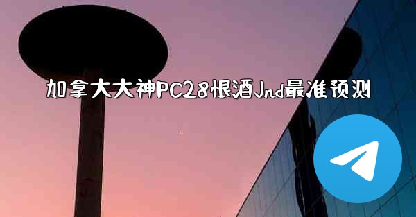 加拿大大神PC28恨酒Jnd最准预测