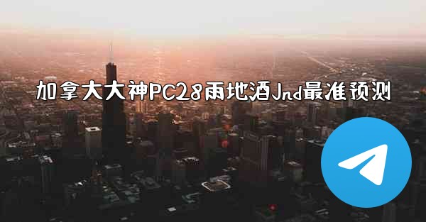 加拿大大神PC28雨地酒Jnd最准预测