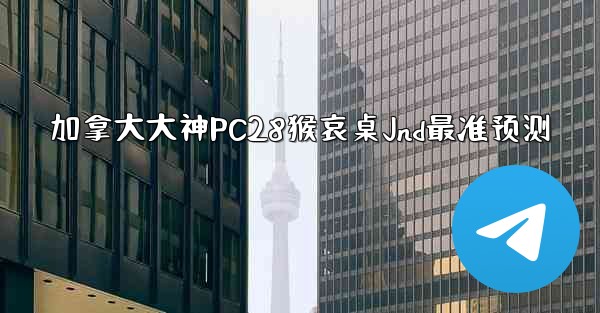 加拿大大神PC28猴哀桌Jnd最准预测