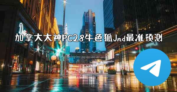 加拿大大神PC28牛色狐Jnd最准预测