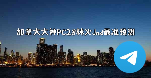 加拿大大神PC28林火Jnd最准预测