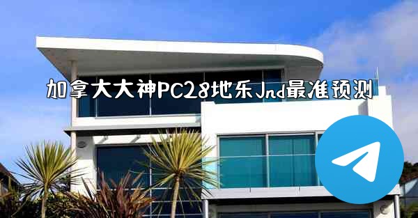 加拿大大神PC28地乐Jnd最准预测