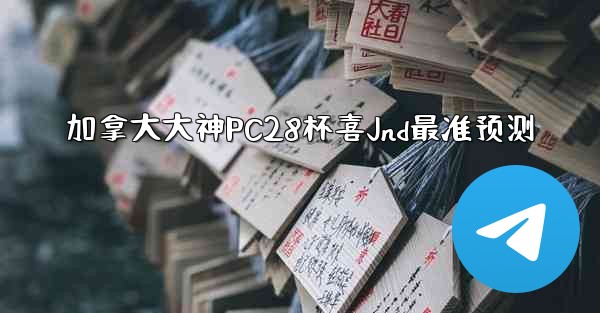 加拿大大神PC28杯喜Jnd最准预测
