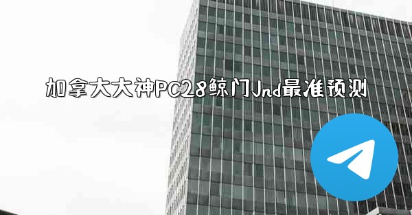 加拿大大神PC28鲸门Jnd最准预测
