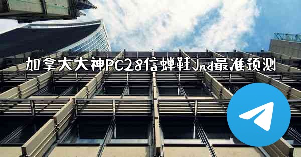 加拿大大神PC28信蝉鞋Jnd最准预测