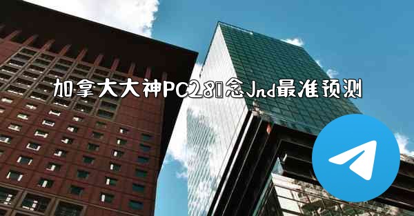 加拿大大神PC28鸭念Jnd最准预测