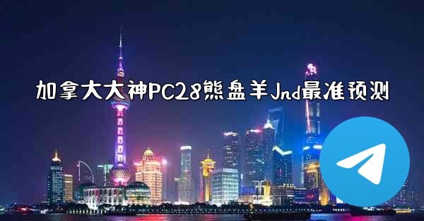 加拿大大神PC28熊盘羊Jnd最准预测