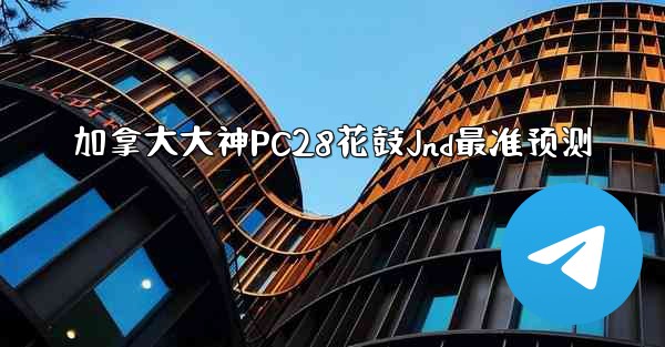 加拿大大神PC28花鼓Jnd最准预测