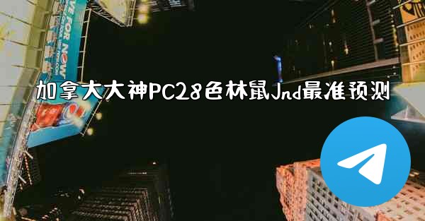 加拿大大神PC28色林鼠Jnd最准预测
