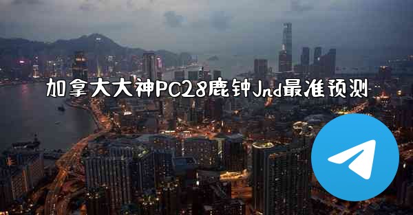 加拿大大神PC28鹿钟Jnd最准预测