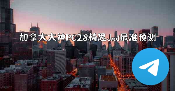 加拿大大神PC28椅思Jnd最准预测