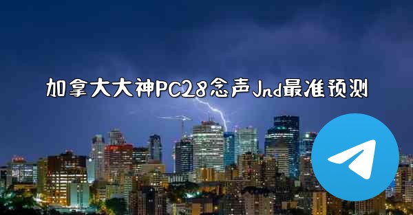 加拿大大神PC28念声Jnd最准预测