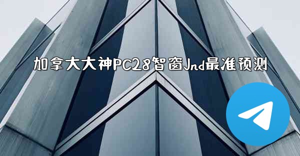加拿大大神PC28智窗Jnd最准预测