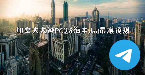 加拿大大神PC28海车Jnd最准预测