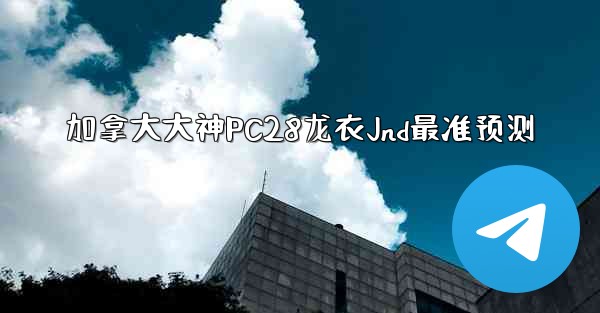 加拿大大神PC28龙衣Jnd最准预测