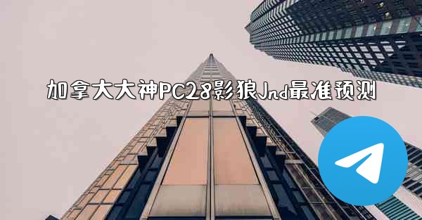 加拿大大神PC28影狼Jnd最准预测