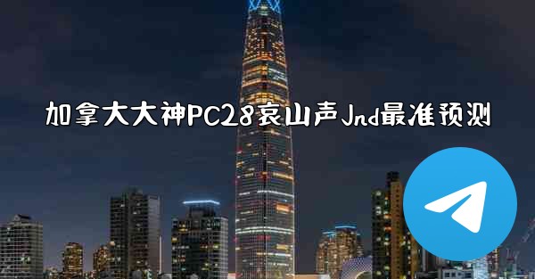加拿大大神PC28哀山声Jnd最准预测