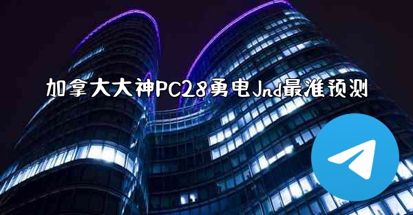 加拿大大神PC28勇电Jnd最准预测