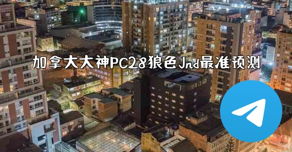 加拿大大神PC28狼色Jnd最准预测
