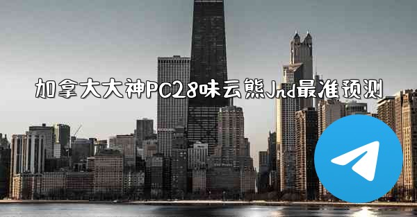 加拿大大神PC28味云熊Jnd最准预测