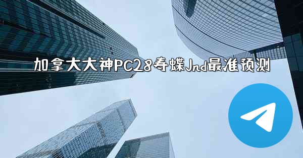 加拿大大神PC28寿蝶Jnd最准预测
