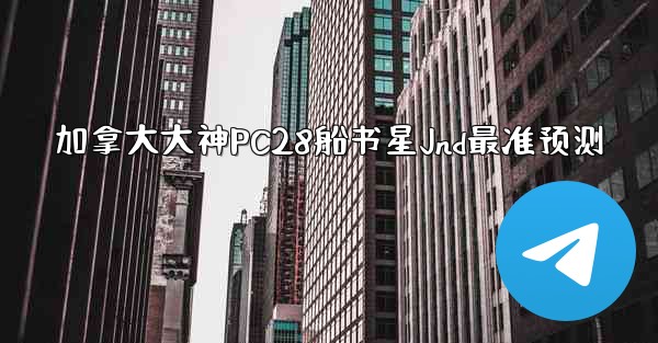 <b>加拿大大神PC28船书星Jnd最准预测</b>