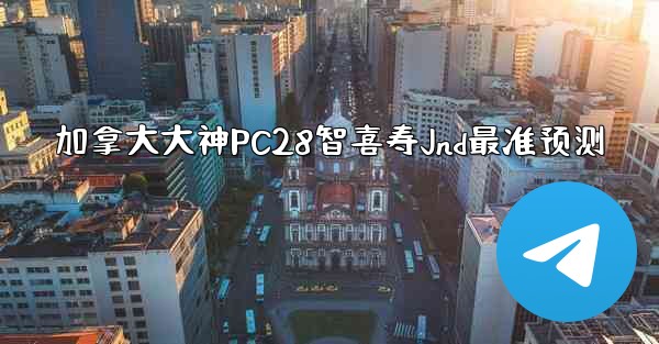 加拿大大神PC28智喜寿Jnd最准预测