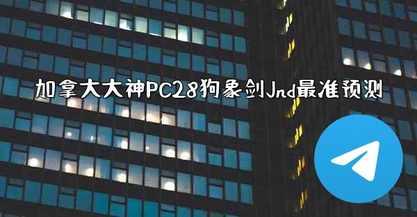 加拿大大神PC28狗象剑Jnd最准预测