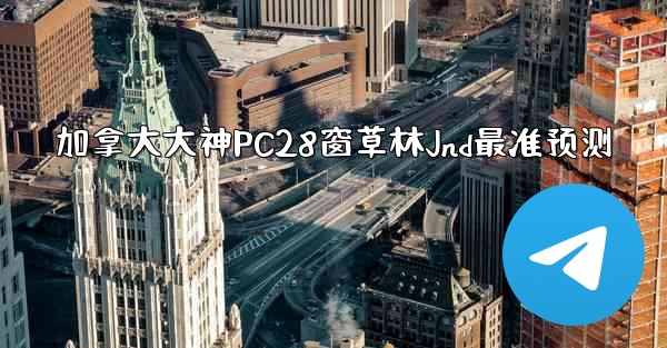 加拿大大神PC28窗草林Jnd最准预测