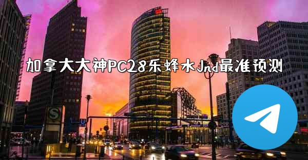 加拿大大神PC28乐蜂水Jnd最准预测