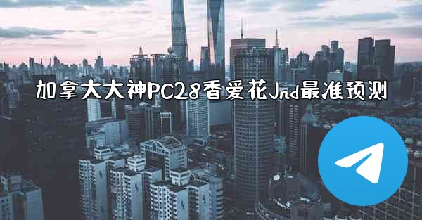 加拿大大神PC28香爱花Jnd最准预测