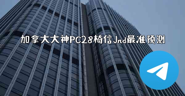 加拿大大神PC28椅信Jnd最准预测