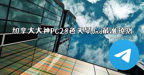 加拿大大神PC28色天琴Jnd最准预测