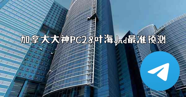 加拿大大神PC28叶海Jnd最准预测