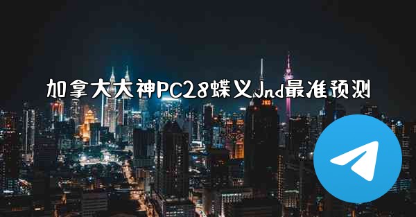 加拿大大神PC28蝶义Jnd最准预测