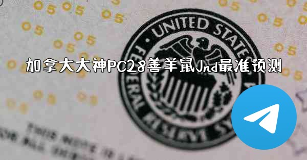 加拿大大神PC28善羊鼠Jnd最准预测