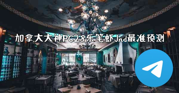 加拿大大神PC28乐笔虾Jnd最准预测